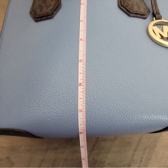 NWT Michael Kors Medium Mercer Bag Blue - Picture 11 of 13